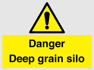 Danger Deep grain silo